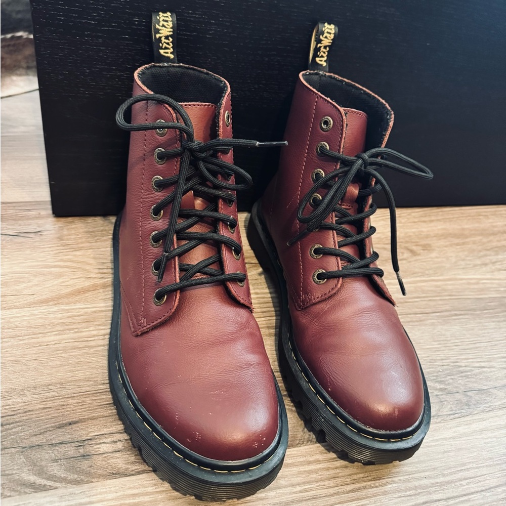Maroon Doc Martens